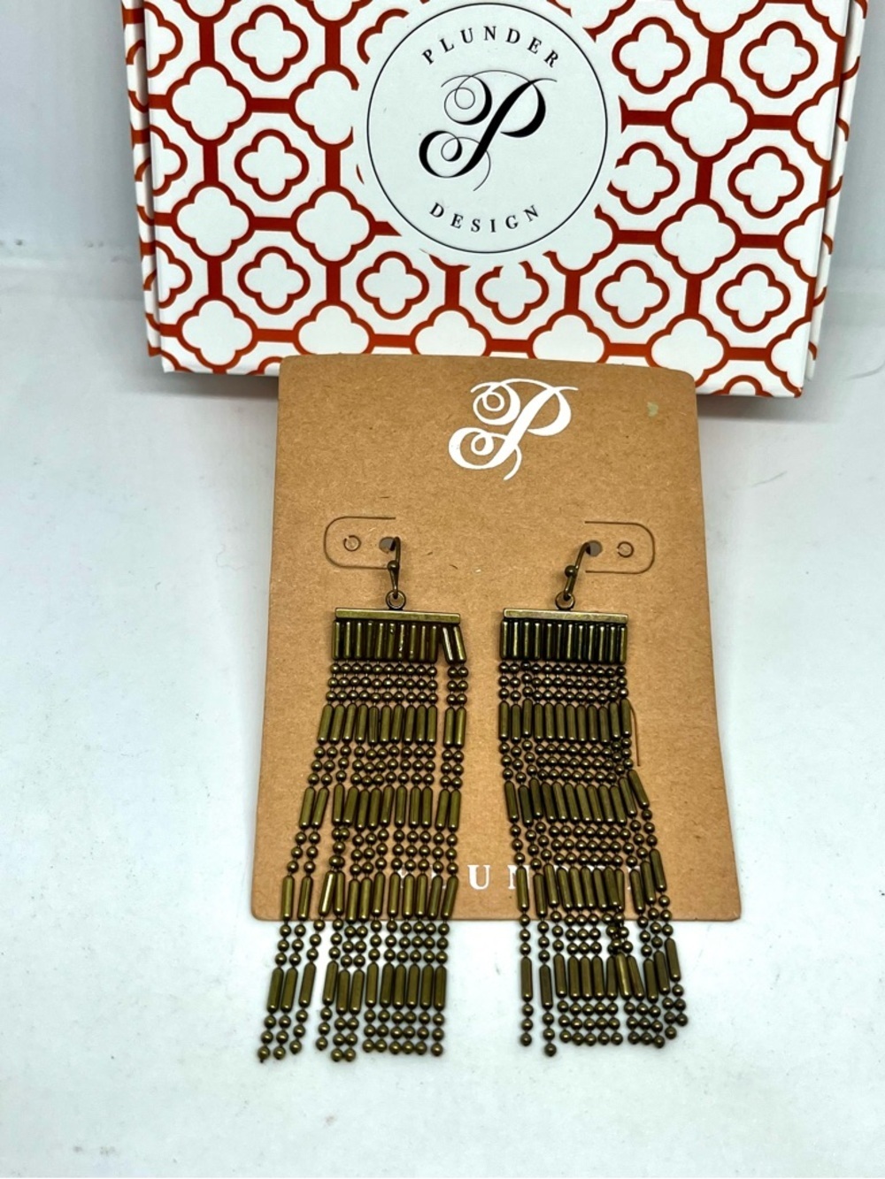 Plunder Design Fringe Earrings NWT